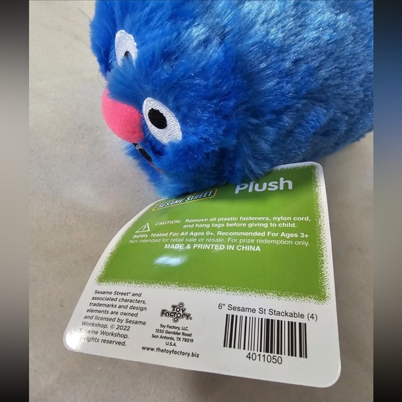 Sesame Street Grover Plush Toy Factory 7” Stackable Stuffed Animal - Picture 3 of 4